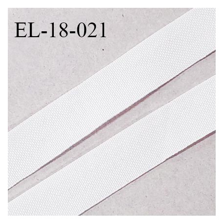 Elastique lingerie 18 mm petit grain couleur blanc haut de gamme largeur 18 mm prix au mètre