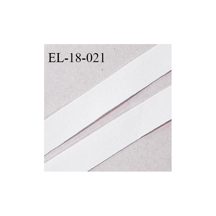 Elastique lingerie 18 mm petit grain couleur blanc haut de gamme largeur 18 mm prix au mètre