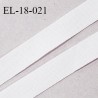 Elastique lingerie 18 mm petit grain couleur blanc haut de gamme largeur 18 mm prix au mètre