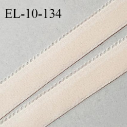 Elastique 10 mm lingerie haut de gamme couleur rose ice cream fabriqué en France largeur 10 mm + 2 mm picots prix au mètre