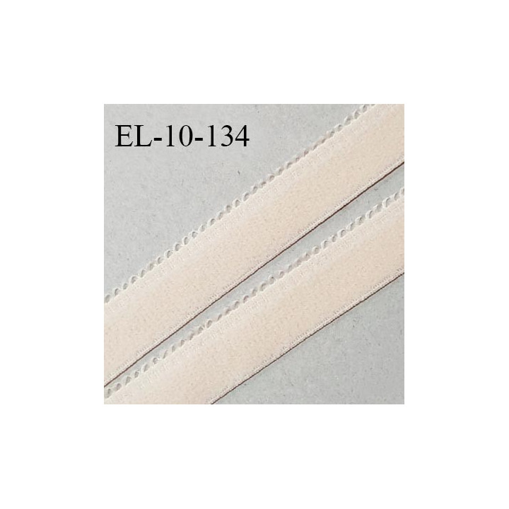 Elastique 10 mm lingerie haut de gamme couleur rose ice cream fabriqué en France largeur 10 mm + 2 mm picots prix au mètre