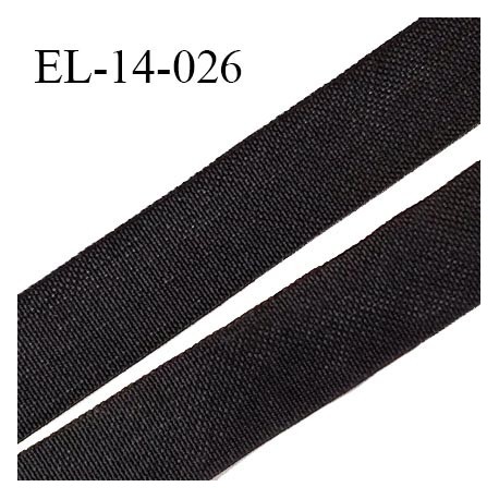 Elastique lingerie 14 mm petit grain couleur noir haut de gamme largeur 14 mm prix au mètre