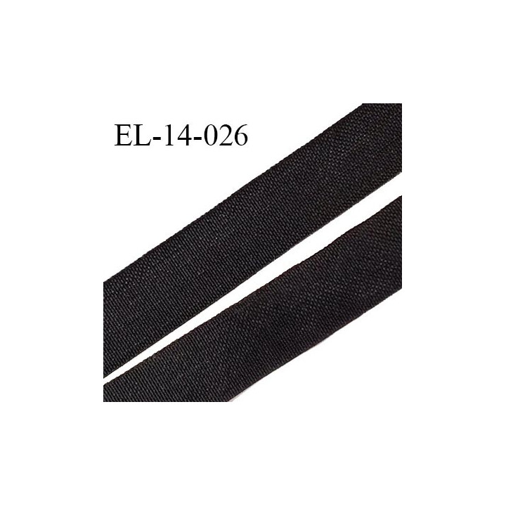 Elastique lingerie 14 mm petit grain couleur noir haut de gamme largeur 14 mm prix au mètre