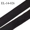 Elastique lingerie 14 mm petit grain couleur noir haut de gamme largeur 14 mm prix au mètre