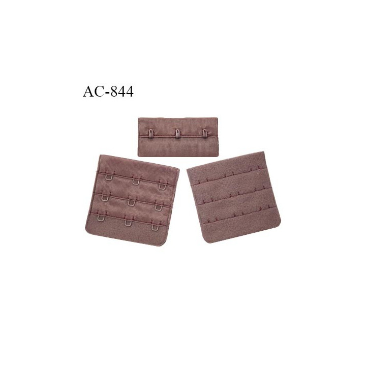 Agrafe 76 mm attache SG haut de gamme couleur macchiato 3 rangées 4 crochets fabriqué en France prix à l'unité
