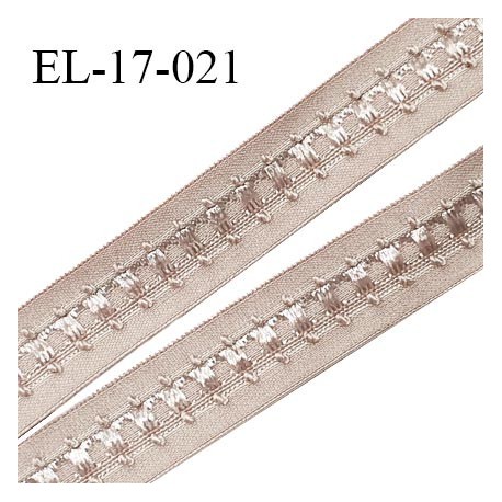 Elastique 16 mm bretelle et lingerie couleur rose sauvage fabriqué en France pour une grande marque largeur 16 mm prix au mètre