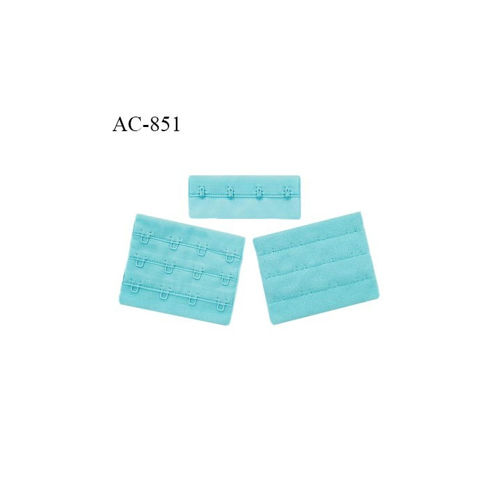 Agrafe 76 mm attache SG haut de gamme couleur bleu horizon 3 rangées 4 crochets fabriqué en France prix à l'unité