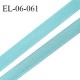 Elastique 6 mm fin spécial lingerie polyamide élasthanne couleur bleu horizon grande marque fabriqué en France prix au mètre