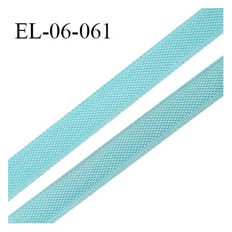 Elastique 6 mm fin spécial lingerie polyamide élasthanne couleur bleu horizon grande marque fabriqué en France prix au mètre