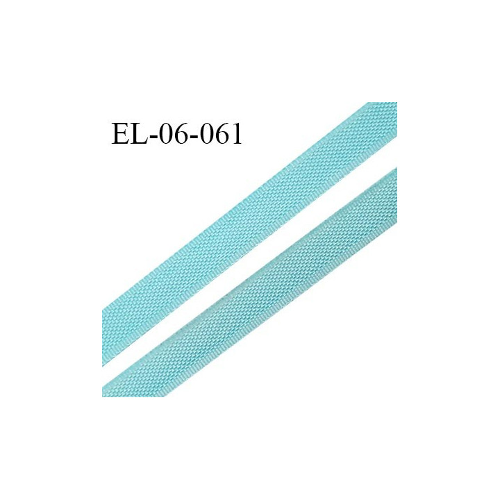 Elastique 6 mm fin spécial lingerie polyamide élasthanne couleur bleu horizon grande marque fabriqué en France prix au mètre