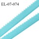 Elastique 7 mm bretelle et lingerie couleur bleu horizon largeur 7 mm haut de gamme Fabriqué en France prix au mètre
