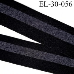 élastique 30 mm spécial lingerie, sport caleçon couleur noir et gris oeko-tex prix au mètre