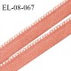Elastique picots 8 mm lingerie couleur rose mistinguette largeur 8 mm haut de gamme Fabriqué en France prix au mètre
