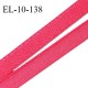 Elastique 10 mm lingerie haut de gamme fabriqué en France couleur fraise élastique souple largeur 10 mm prix au mètre