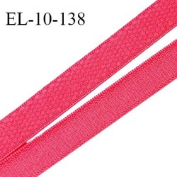 Elastique 10 mm lingerie haut de gamme fabriqué en France couleur fraise élastique souple largeur 10 mm prix au mètre