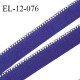 Elastique 12 mm lingerie haut de gamme couleur bleu gouache (indigo) fabriqué en France prix au mètre