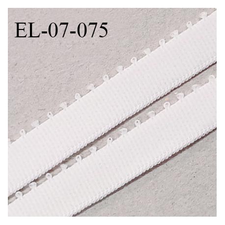 Elastique 7 mm bretelle et lingerie couleur lys largeur 7 mm haut de gamme Fabriqué en France prix au mètre