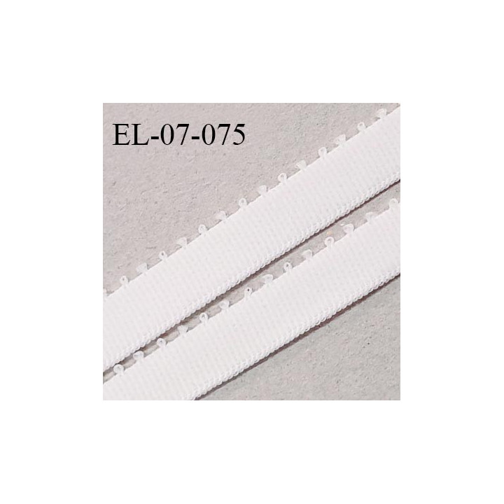 Elastique 7 mm bretelle et lingerie couleur lys largeur 7 mm haut de gamme Fabriqué en France prix au mètre