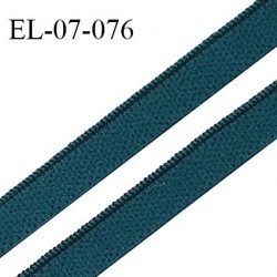 Elastique lingerie 7 mm couleur bleu vert haut de gamme Fabriqué en France largeur 7 mm prix au mètre