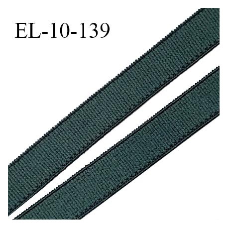 Elastique 10 mm lingerie haut de gamme couleur vert story fabriqué France grande marque largeur 10 mm prix au mètre
