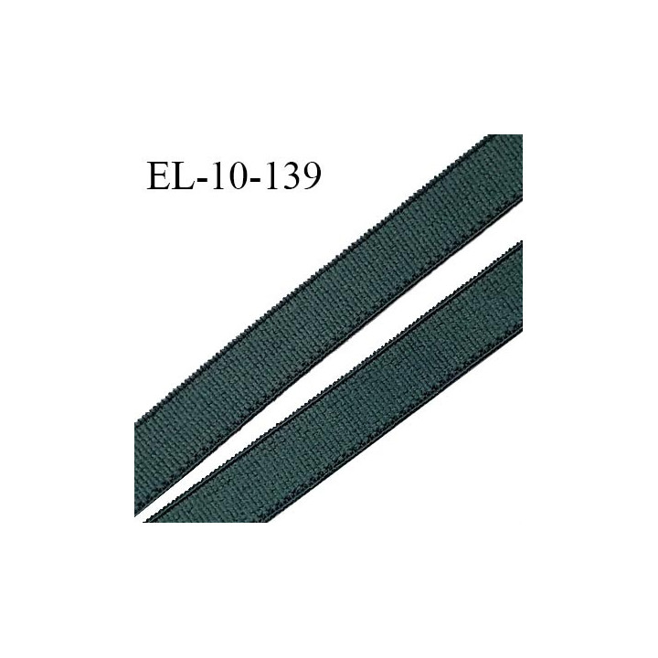 Elastique 10 mm lingerie haut de gamme couleur vert story fabriqué France grande marque largeur 10 mm prix au mètre