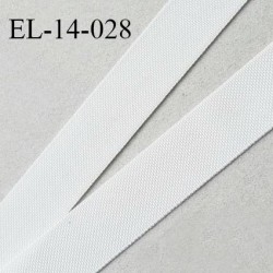 Elastique lingerie 14 mm petit grain couleur ivoire haut de gamme prix au mètre