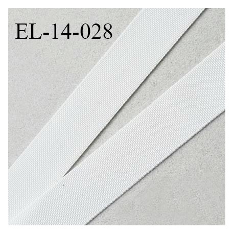 Elastique lingerie 14 mm petit grain couleur ivoire haut de gamme prix au mètre