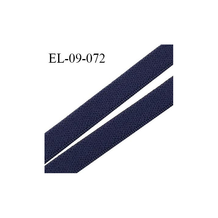 Elastique 9 mm lingerie couleur bleu marine (outremer) largeur 9 mm haut de gamme Fabriqué en France prix au mètre