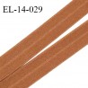 Elastique lingerie 14 mm pré plié haut de gamme fabriqué en France couleur camel largeur 14 mm prix au mètre