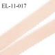 Elastique picot 11 mm couleur rose glacé haut de gamme superbe largeur 11 mm prix au mètre
