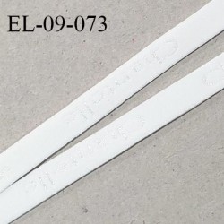 Elastique 9 mm lingerie haut de gamme couleur blanc inscription Chantelle largeur 9 mm prix au mètre
