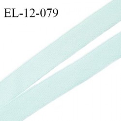 Elastique 12 mm lingerie haut de gamme couleur menthe douce élastique souple fabriqué en France largeur 12 mm prix au mètre