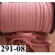 élastique plat largeur 08 mm couleur rose camélia vendu au mètre