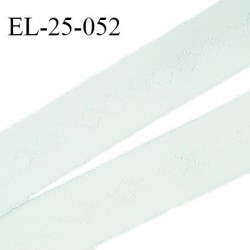 Elastique 24 mm lingerie couleur menthe douce fabriqué en France pour une grande marque largeur 24 mm prix au mètre