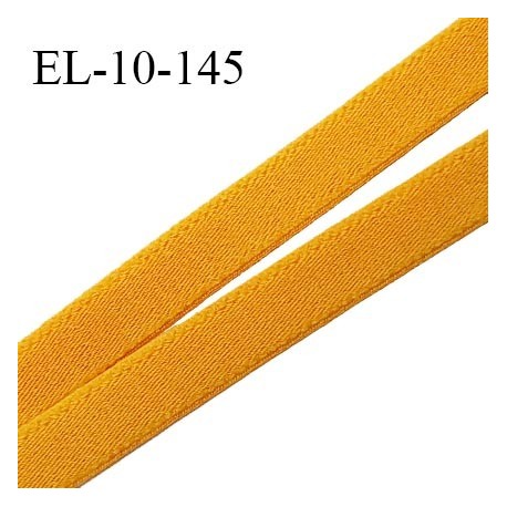 Elastique 10 mm lingerie haut de gamme couleur jaune safran fabriqué France grande marque largeur 10 mm prix au mètre