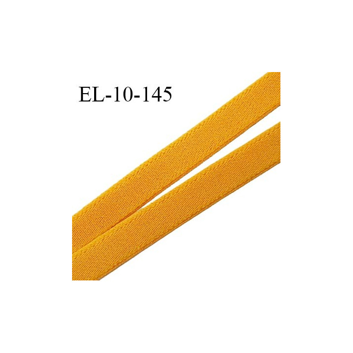 Elastique 10 mm lingerie haut de gamme couleur jaune safran fabriqué France grande marque largeur 10 mm prix au mètre