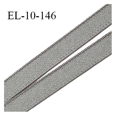 Elastique 10 mm lingerie haut de gamme couleur gris souris élastique souple fabriqué France prix au mètre
