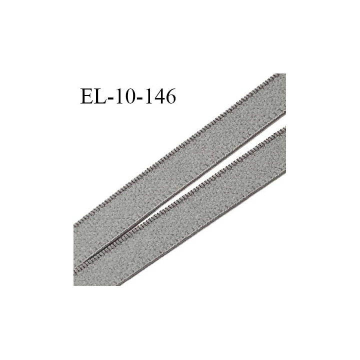 Elastique 10 mm lingerie haut de gamme couleur gris souris élastique souple fabriqué France prix au mètre