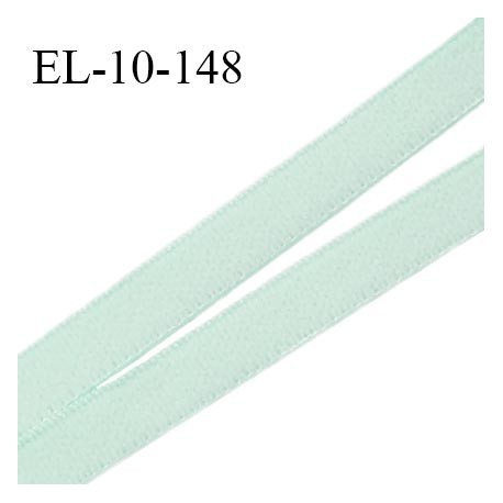 Elastique 10 mm lingerie haut de gamme couleur pistache pastel élastique souple fabriqué France prix au mètre