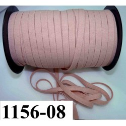 élastique plat largeur 08 mm couleur rose chair vendu au mètre