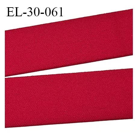 élastique 30 mm spécial lingerie, sport caleçon couleur rouge oeko-tex haut de gamme prix au mètre