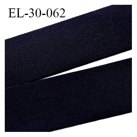 élastique 30 mm spécial lingerie, sport caleçon couleur noir tirant sur le marine oeko-tex haut de gamme prix au mètre