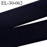 élastique 30 mm spécial lingerie, sport caleçon couleur noir tirant sur le marine oeko-tex haut de gamme prix au mètre