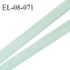 Elastique 8 mm fin spécial lingerie polyamide élasthanne couleur vert tendre grande marque fabriqué en France prix au mètre