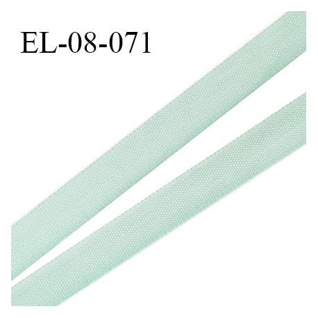 Elastique 8 mm fin spécial lingerie polyamide élasthanne couleur vert tendre grande marque fabriqué en France prix au mètre