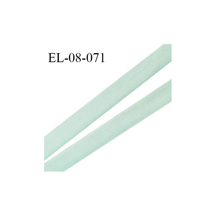 Elastique 8 mm fin spécial lingerie polyamide élasthanne couleur vert tendre grande marque fabriqué en France prix au mètre