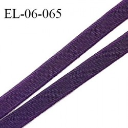 Elastique 6 mm fin spécial lingerie polyamide élasthanne couleur aubergine grande marque fabriqué en France prix au mètre