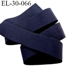élastique 30 mm spécial lingerie, sport  caleçon couleur bleu marine très foncé oeko-tex haut de gamme prix au mètre