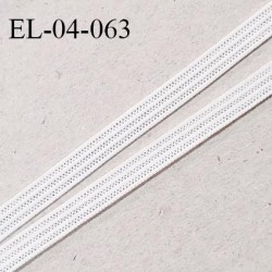 Elastique 4 mm spécial lingerie et couture couleur blanc grande marque fabriqué en France élastique très souple prix au mètre