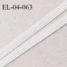 Elastique 4 mm spécial lingerie et couture couleur blanc grande marque fabriqué en France élastique très souple prix au mètre